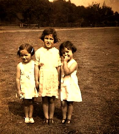 My sisters and I in the 1940s