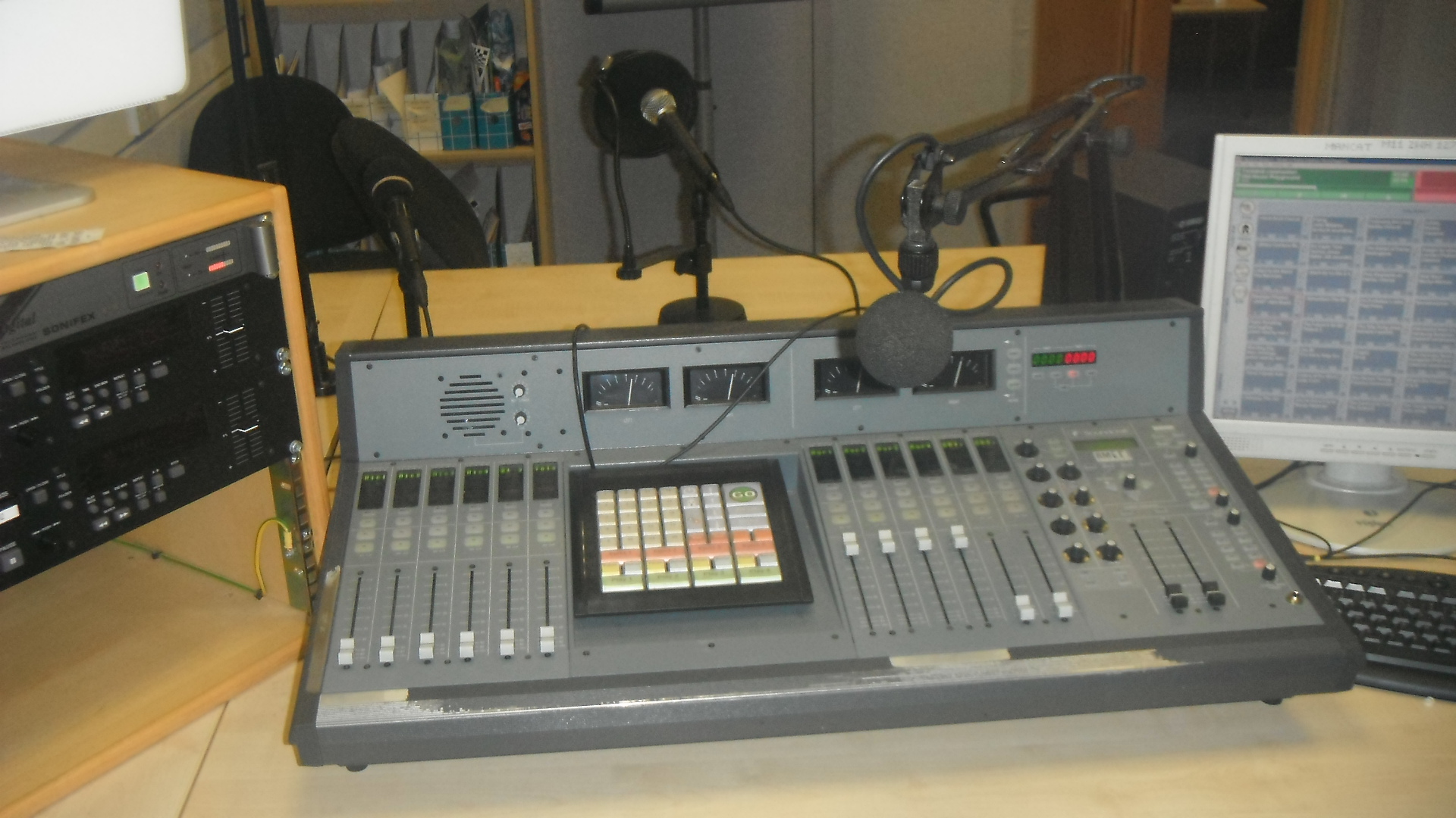 Radio station recording equiptment, photo taken by me Radio station recording equiptment, photo taken by me