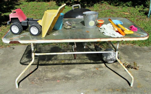 Patio Table Before