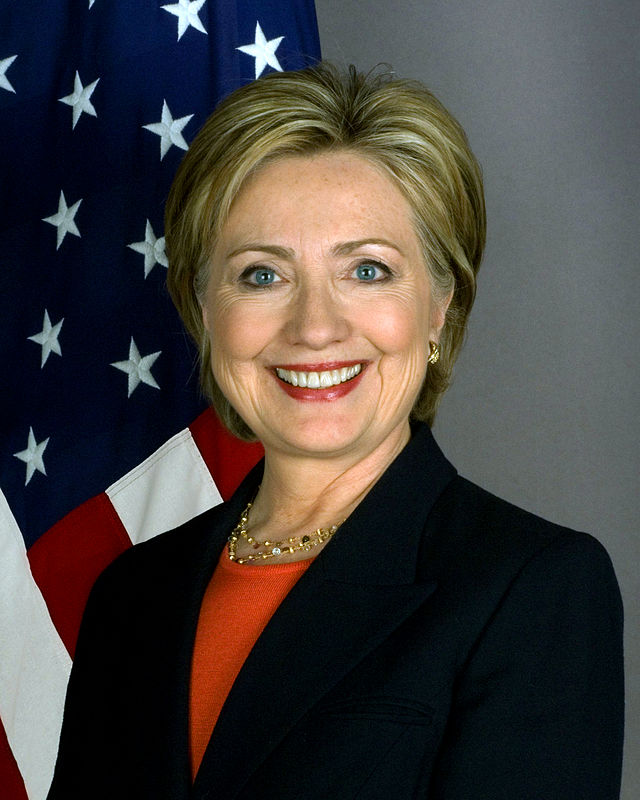 Photo courtesy of wikimedia.org. Official photo of Hillary Clinton while Secretary of State; in the public domain. Photo courtesy of wikimedia.org. Official photo of Hillary Clinton while Secretary of State; in the public domain.