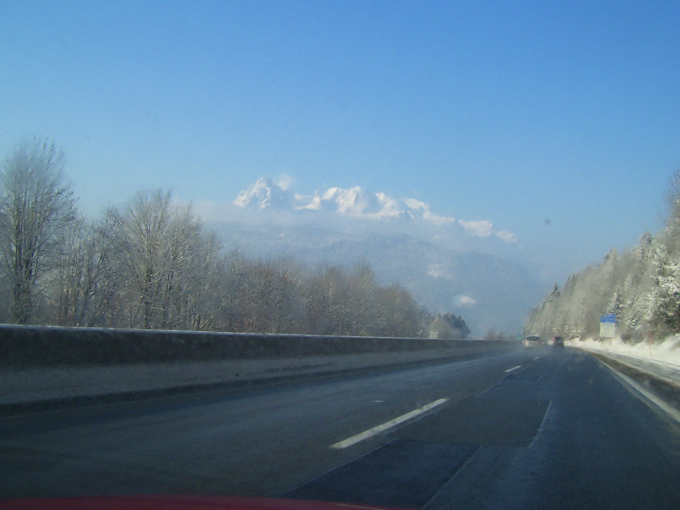 The Alps from the Autobahn (from a more recent visit to Europe)
