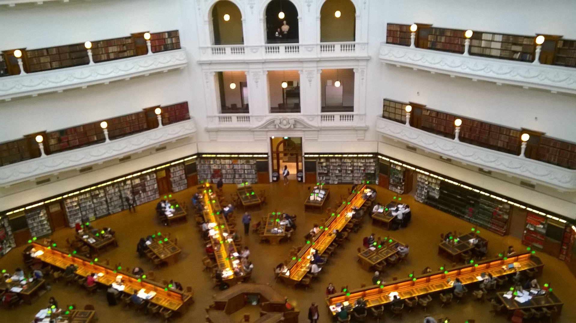 Victoria State Library, Melbourne, Australia by Val Mills