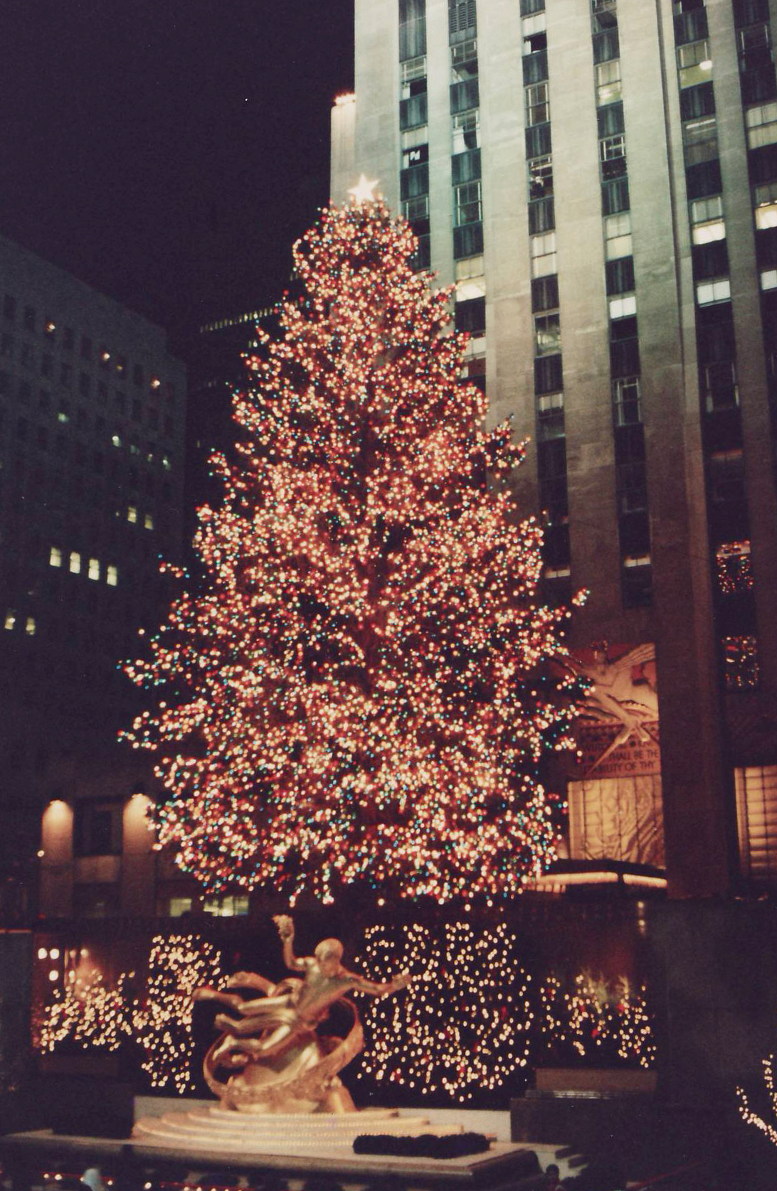 Rockefeller Center Christmas Tree Lighting image from Wikipedia Rockefeller Center Christmas Tree Lighting image from Wikipedia