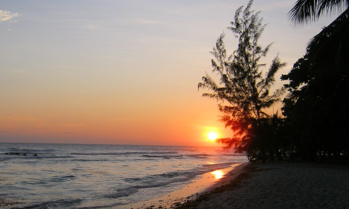 Sunset from the hotel in Barbados where we were staying, taken by me. Sunset from the hotel in Barbados where we were staying, taken by me.