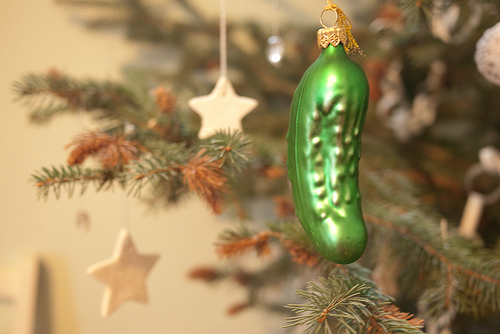 Christmas pickle by http://uxzentrisch.de/weihnachtsgurke/