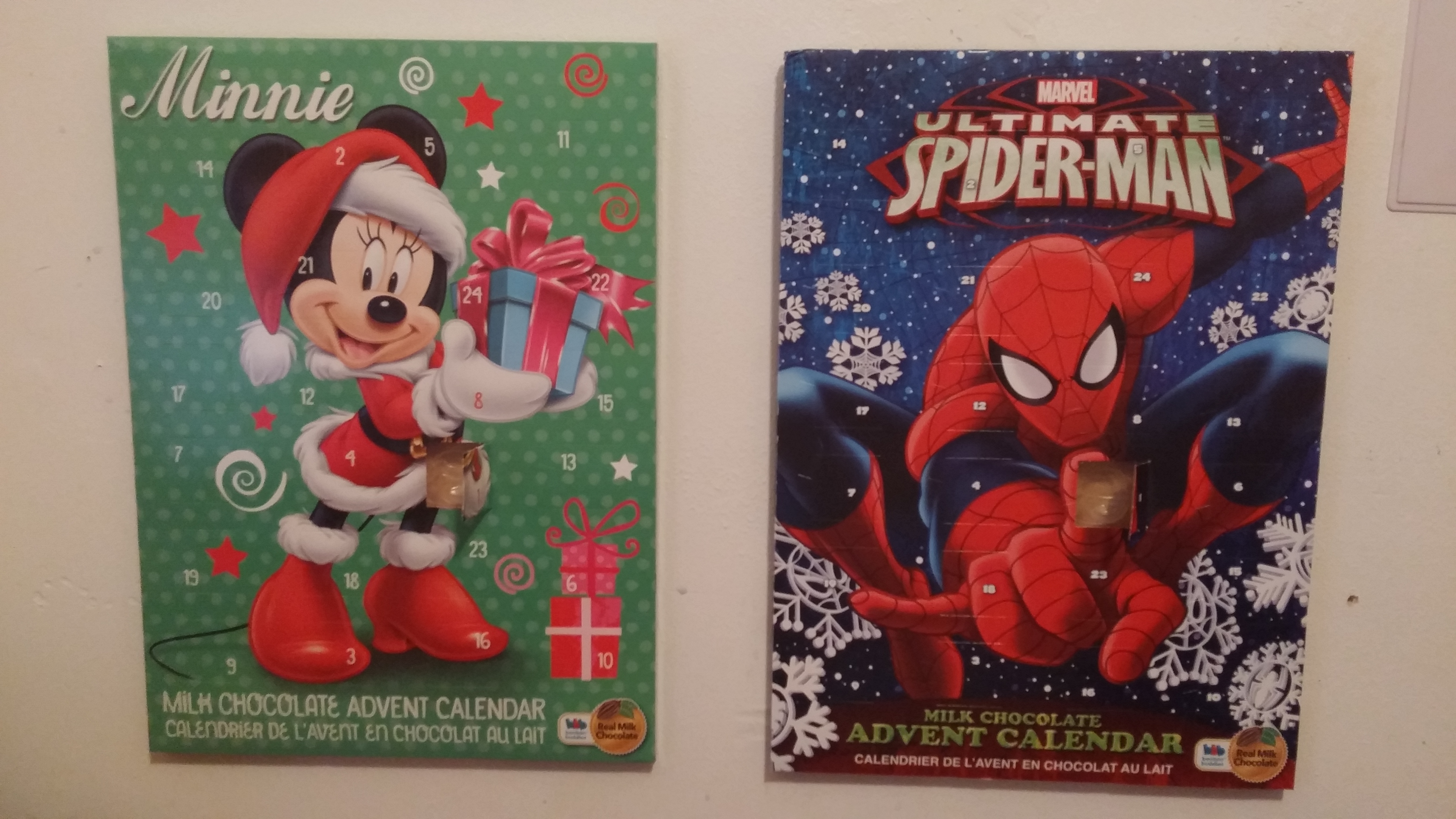 Two of the Advent calendars for this year