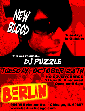Dj Puzzle @ Berlin Chicago - Dj Puzzle at Berlin 954 W Belmont Chicago. Oct 24, 2006