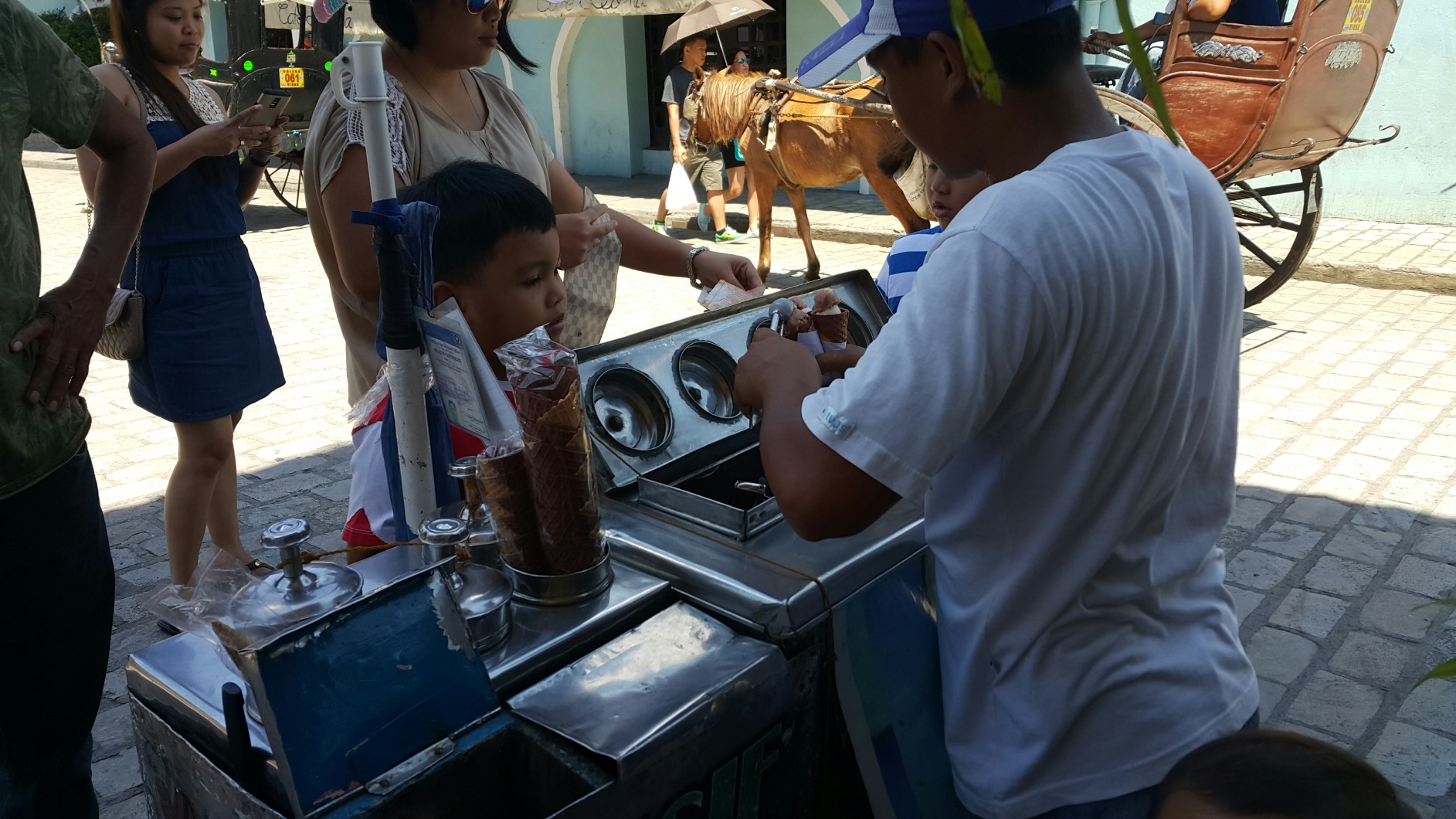 Image is mine. Ice cream being sold