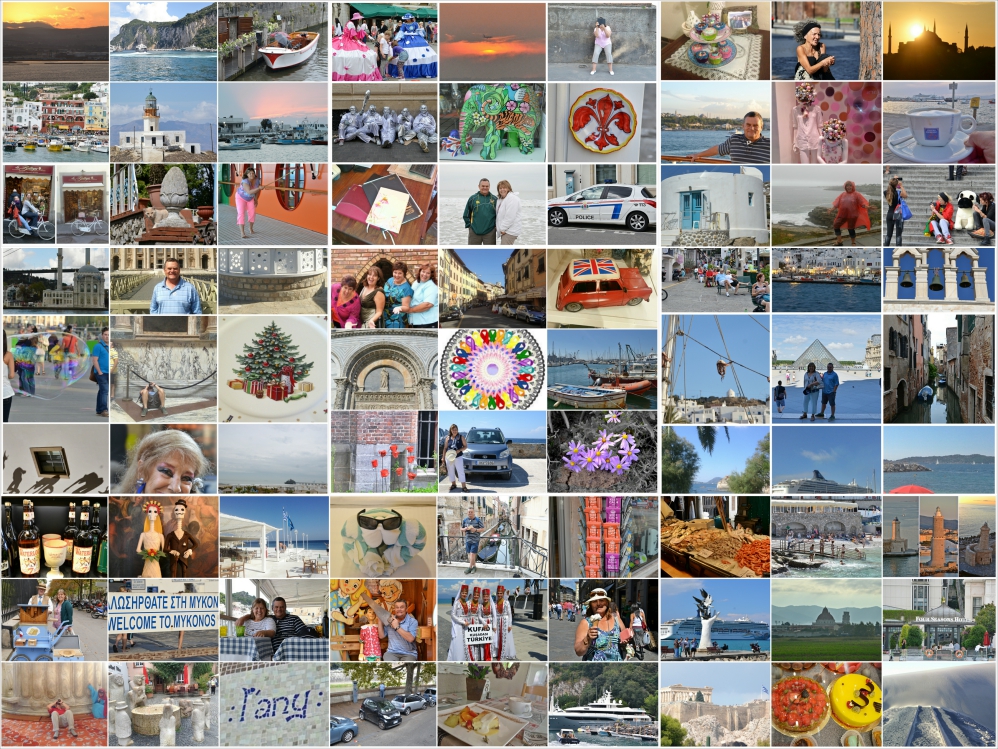 my travel collage of photos