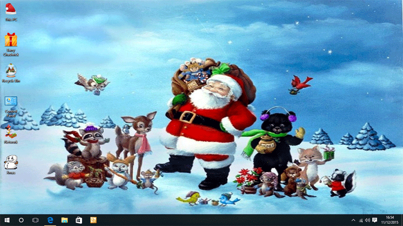 My Christmas desktop