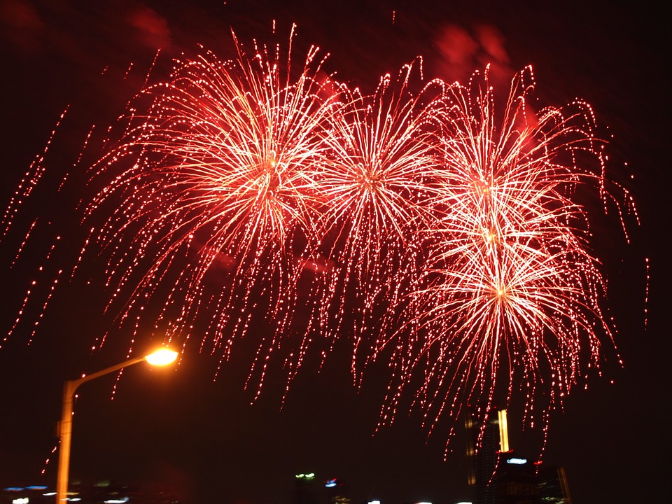 Fireworks image from Pixabay