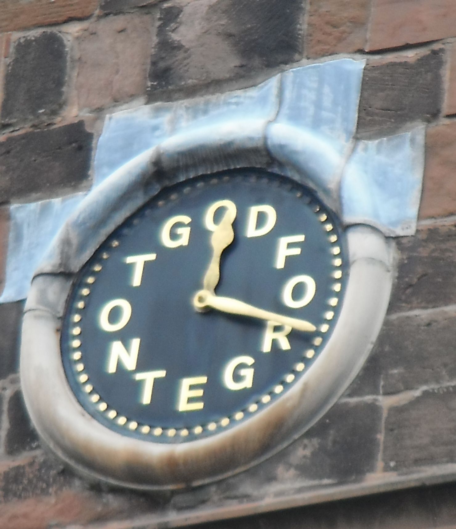 Photo taken by me – Cheadle Parish Church Clock, Stockport, Manchester 