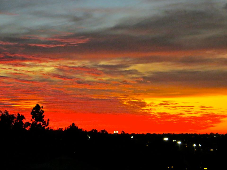 Sunset over Los Angeles; taken by author, Deborah-Diane