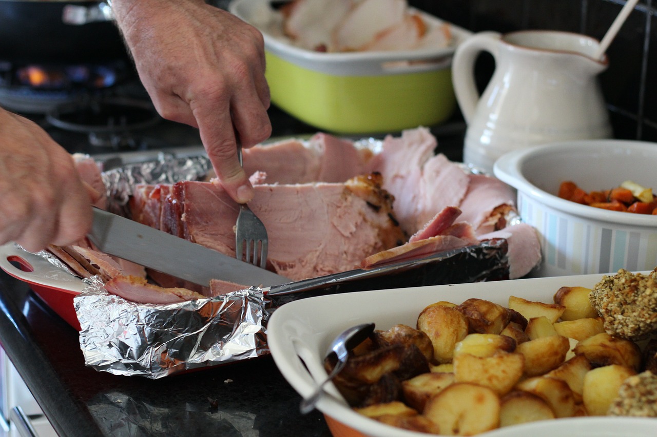 Ham and Potatoes - Public Domain Image by Pixabay