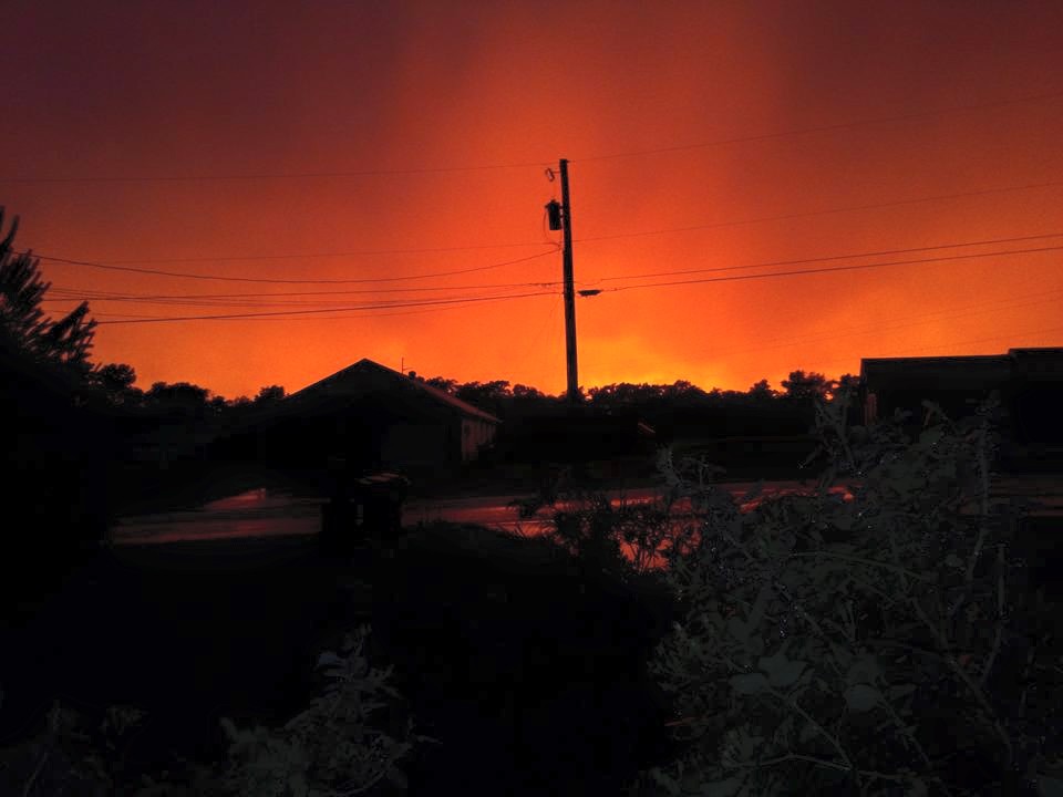 Sunset from front yard Sunset from front yard