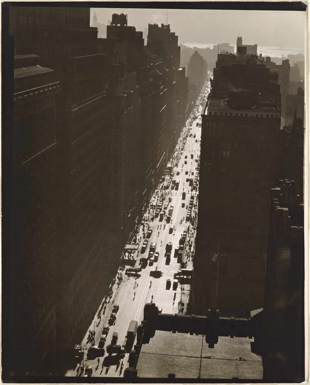 Seventh Avenue looking south from 35th Street, Manhattan. 1935.