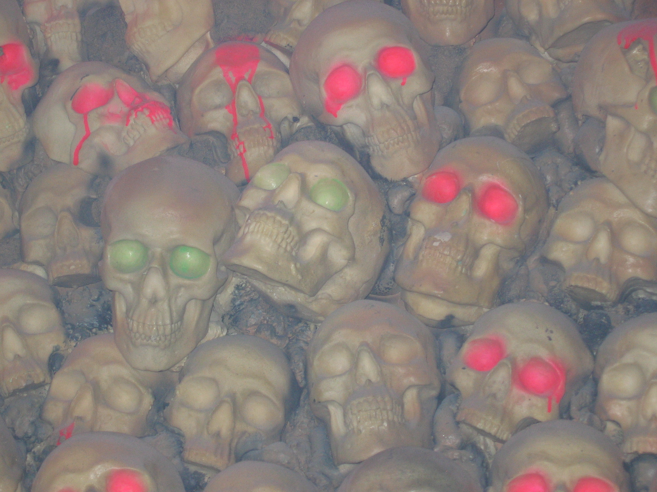 Photo taken by me - skulls at Satan's Hollow night club, Manchester