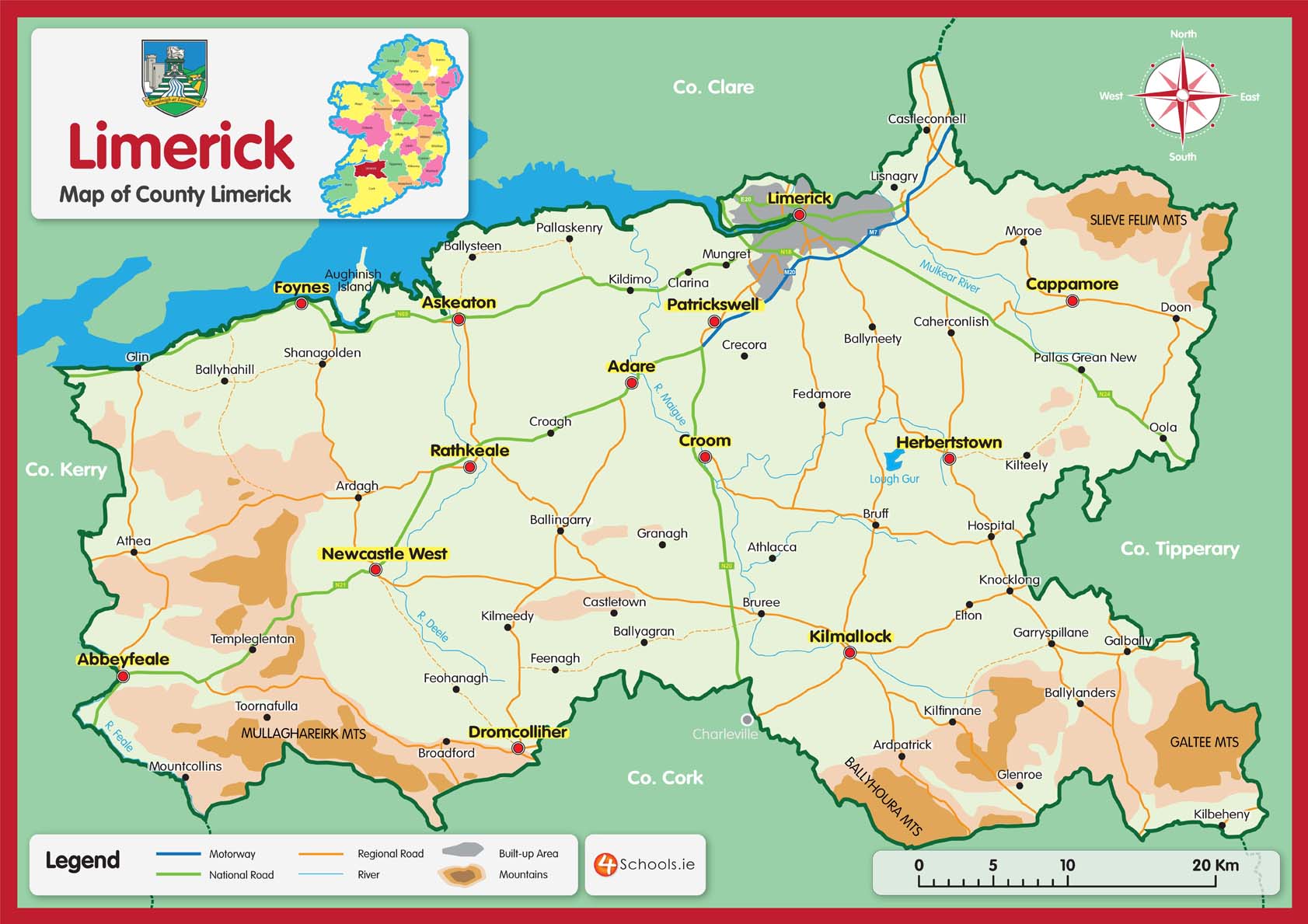 Map of County Limerick