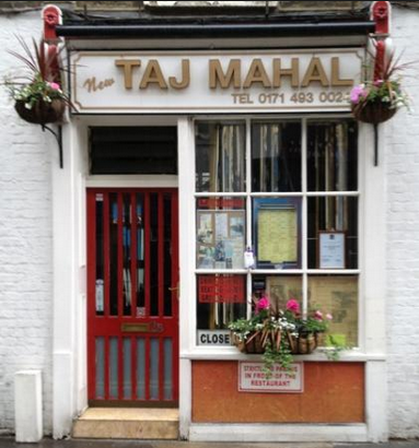 New Taj Restaurant in England