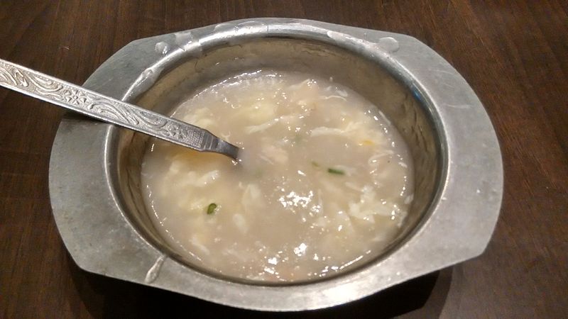 credit https://commons.wikimedia.org/wiki/File:Chicken_sweet_corn_soup.jpg credit https://commons.wikimedia.org/wiki/File:Chicken_sweet_corn_soup.jpg