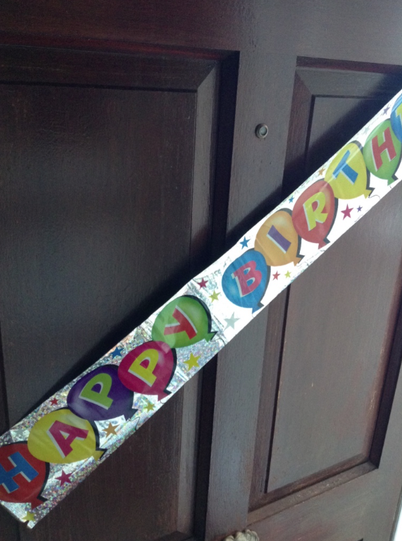 A positive Happy Birthday banner A positive Happy Birthday banner