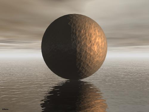 Future!! - Can this be the picture of the future!!!a giant ball floating in the land of water??this here implies that we'll become more dependent and attracted to the richer, going on the outer rATHER than the inner looks........