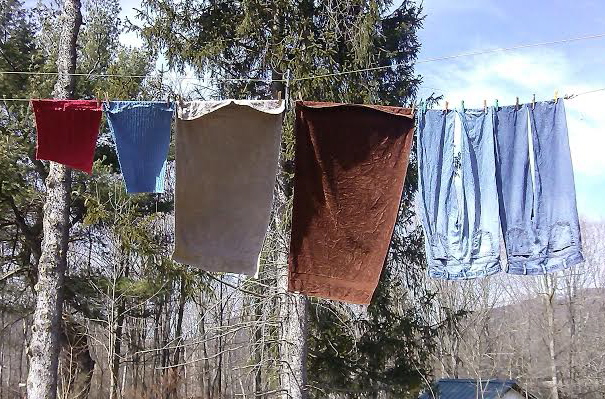 my laundry on the line
