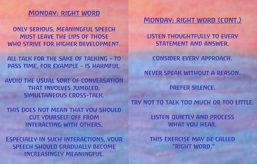 Monday exercise - right word Monday exercise - right word