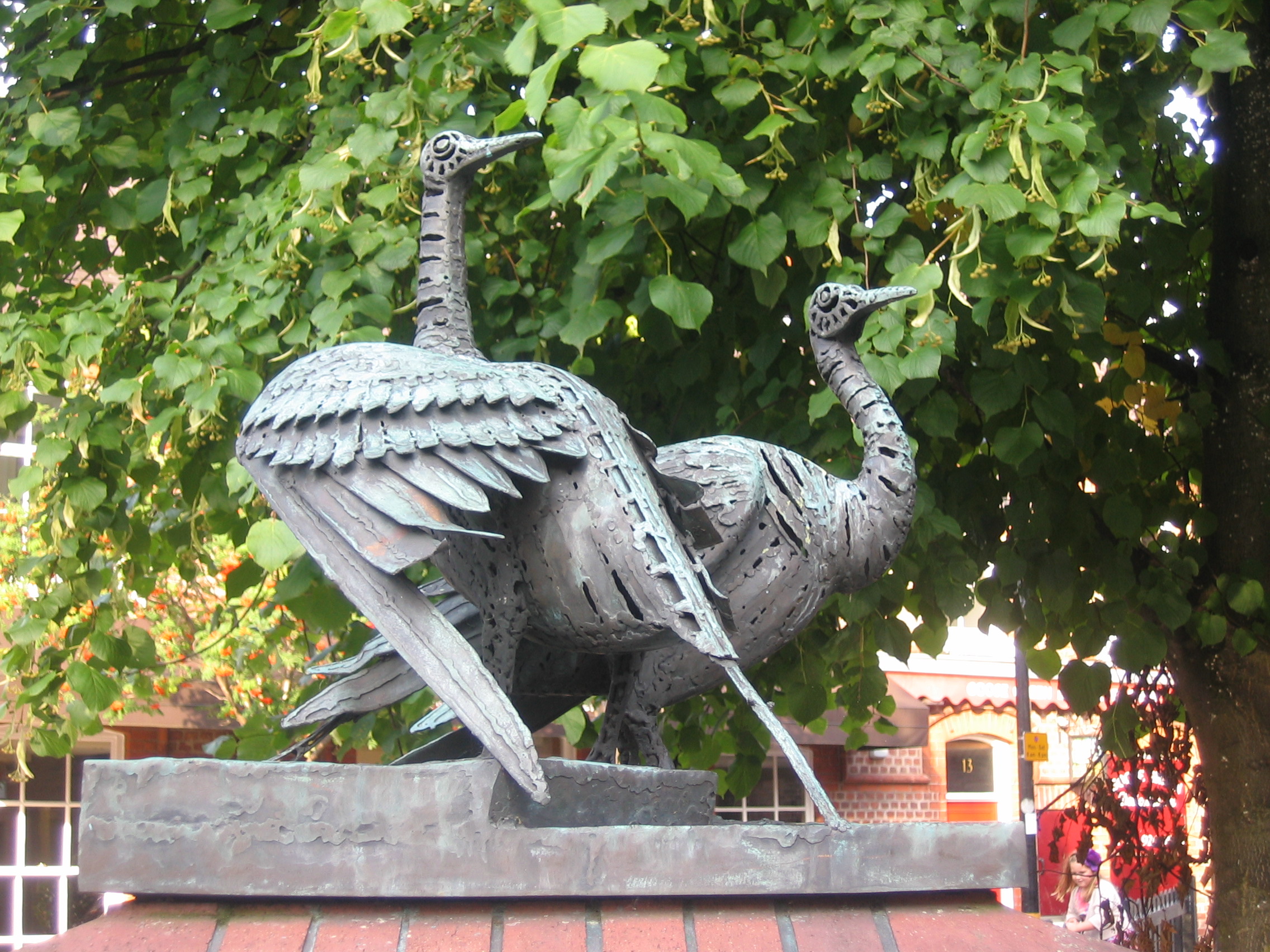 photo taken by me - The metal Geese in Altrincham 