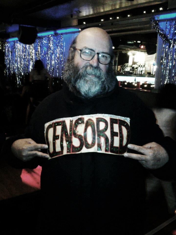 Photo taken by Andy N – Me being censored