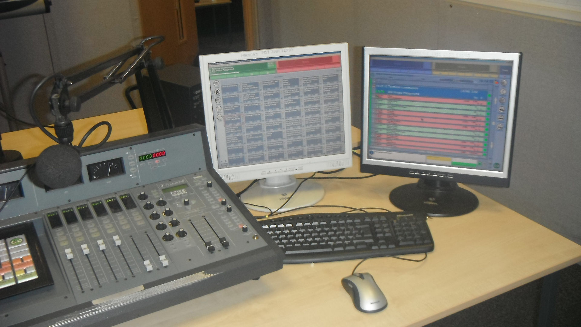 Photo taken by me – Myriad radio station broadcasting equipment 