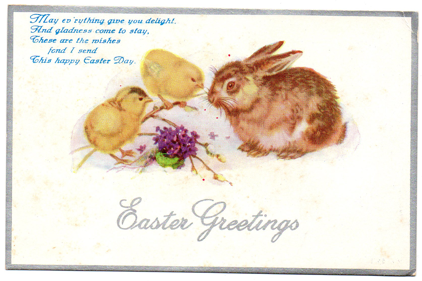 Easter Bunny, vintage postcard