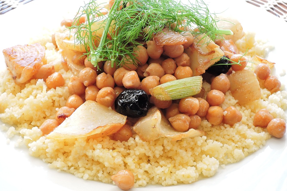 chick peas and couscous