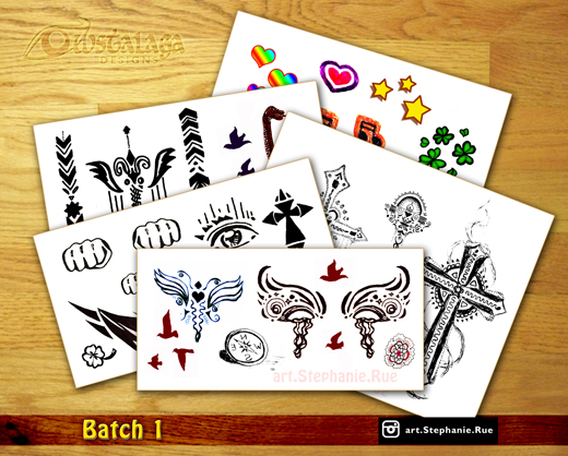 My temporary tattoos for sale