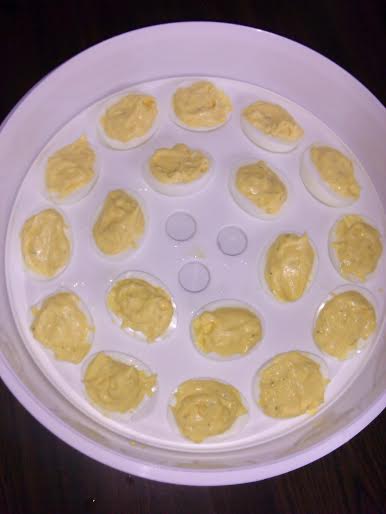 The ranch deviled eggs I made