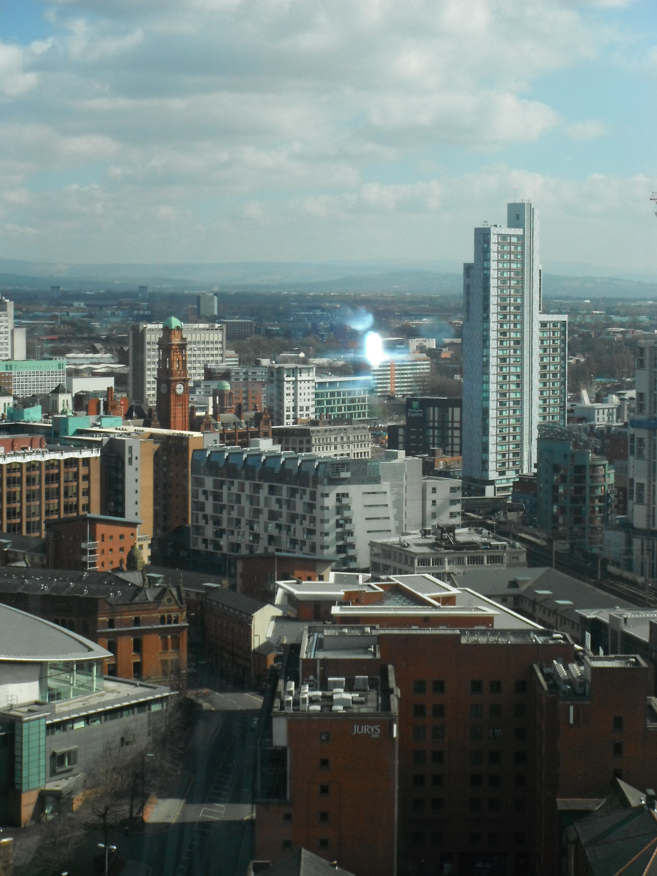 Photo taken by me – Manchester viewed from The Beetham Hotel  