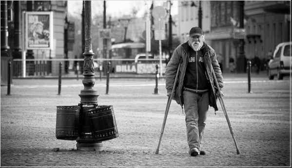 Photo is from https://pixabay.com/en/man-old-old-man-person-crutches-301373/ . Photo is from https://pixabay.com/en/man-old-old-man-person-crutches-301373/ .