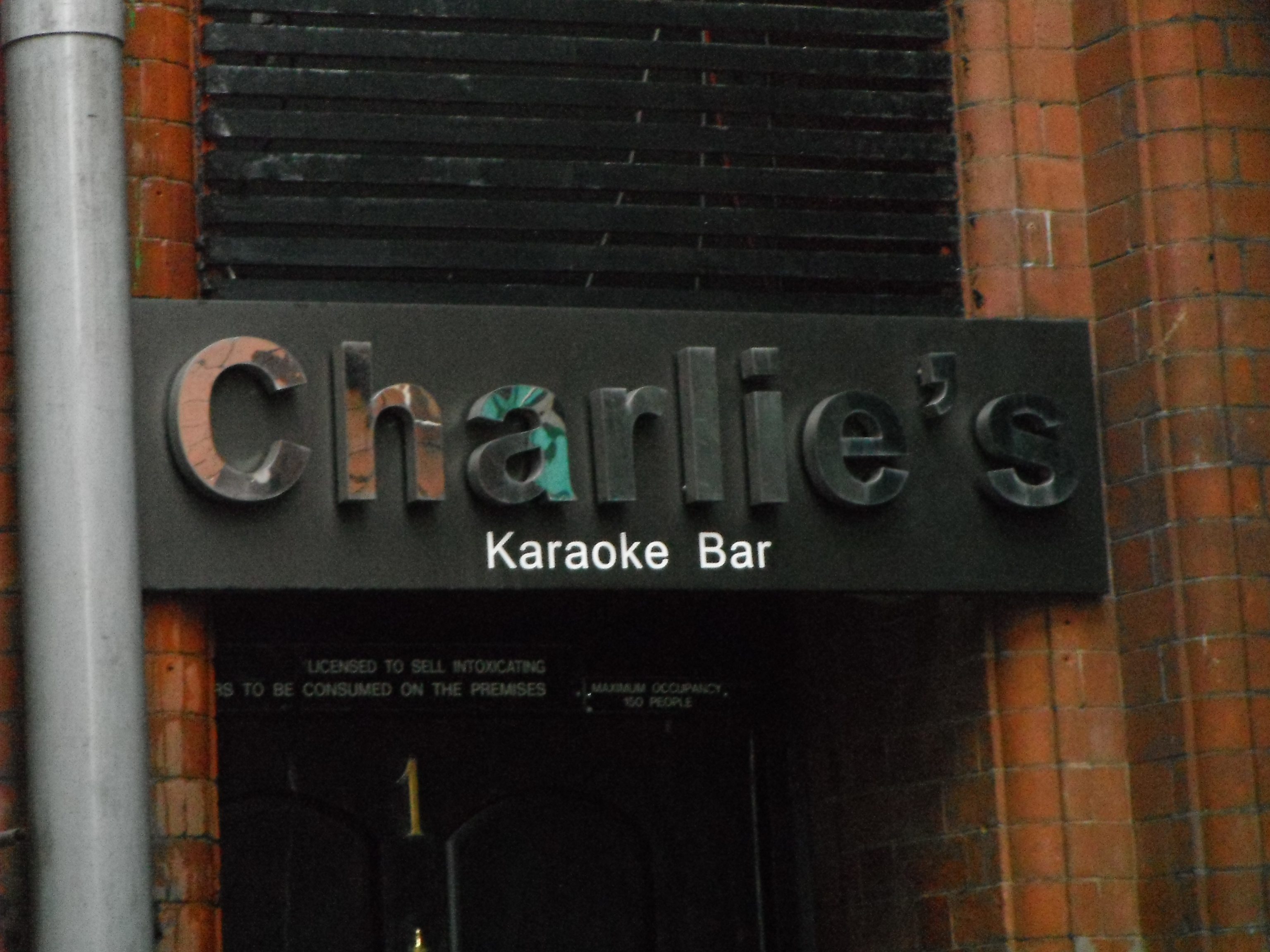 Photo taken by me – Charlie’s Bar, Manchester 