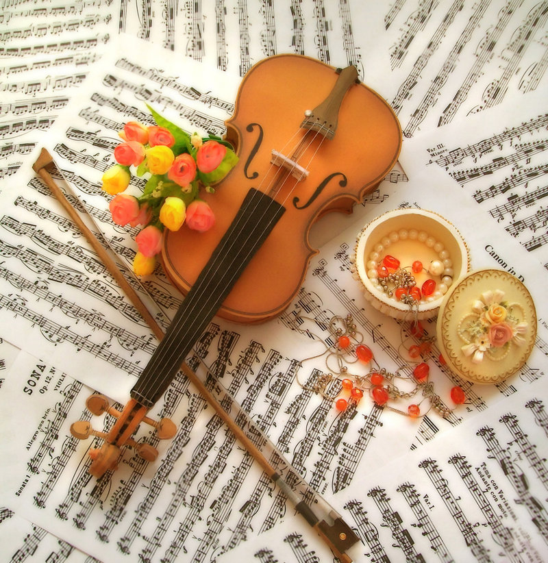 violin, papercraft, beautiful, musical instrument
