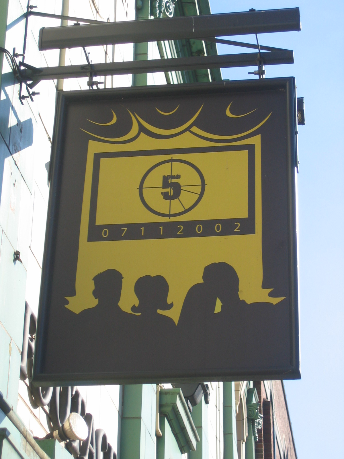 Photo taken by me – The Footage pub sign, Manchester 