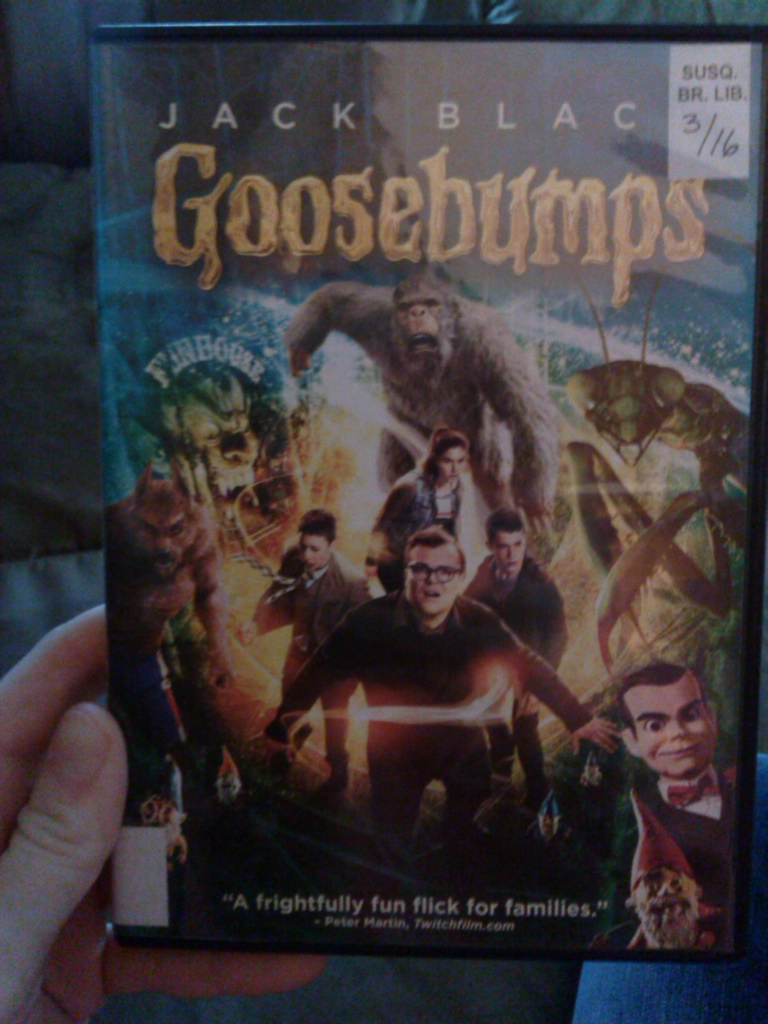 Goosebumps movie cover Goosebumps movie cover