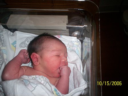 Zachariah Nathanael - My new grandson....