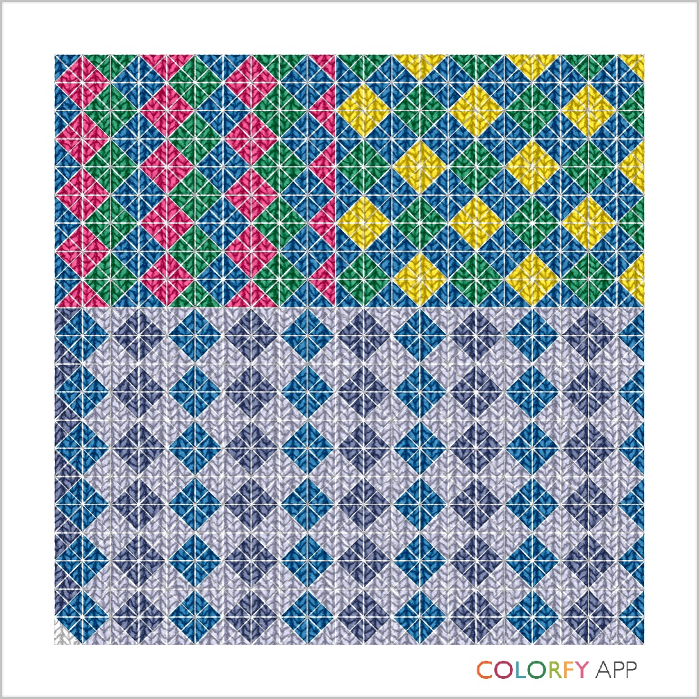 Argyle patterned picture made with colorfy, Marsha Musselman © 2016