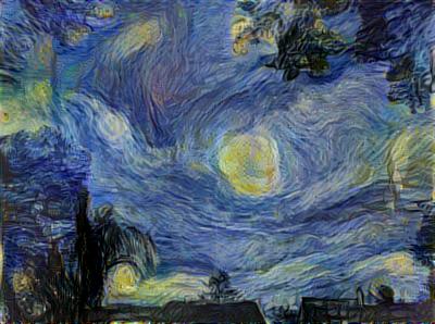 One of my photos from a morning walk redone on LunaPic dot com in the "Starry Night" style One of my photos from a morning walk redone on LunaPic dot com in the "Starry Night" style