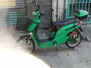 green,scooter