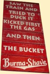 Burma Shave Burma Shave