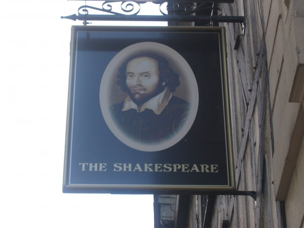 Photo taken by me – The Shakespeare pub sign – Manchester Photo taken by me – The Shakespeare pub sign – Manchester