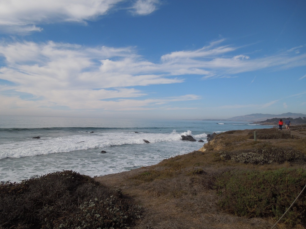 The Boardwalk at Moonstone Beach in Cambria The Boardwalk at Moonstone Beach in Cambria
