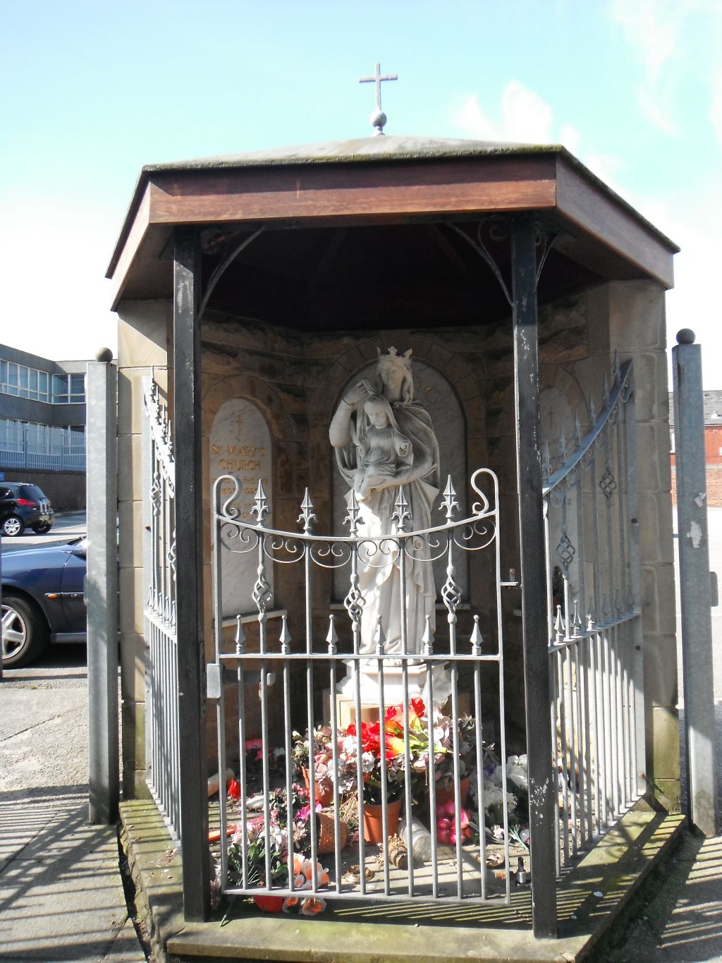 photo taken by me - the Preston Car Park Shrine photo taken by me - the Preston Car Park Shrine
