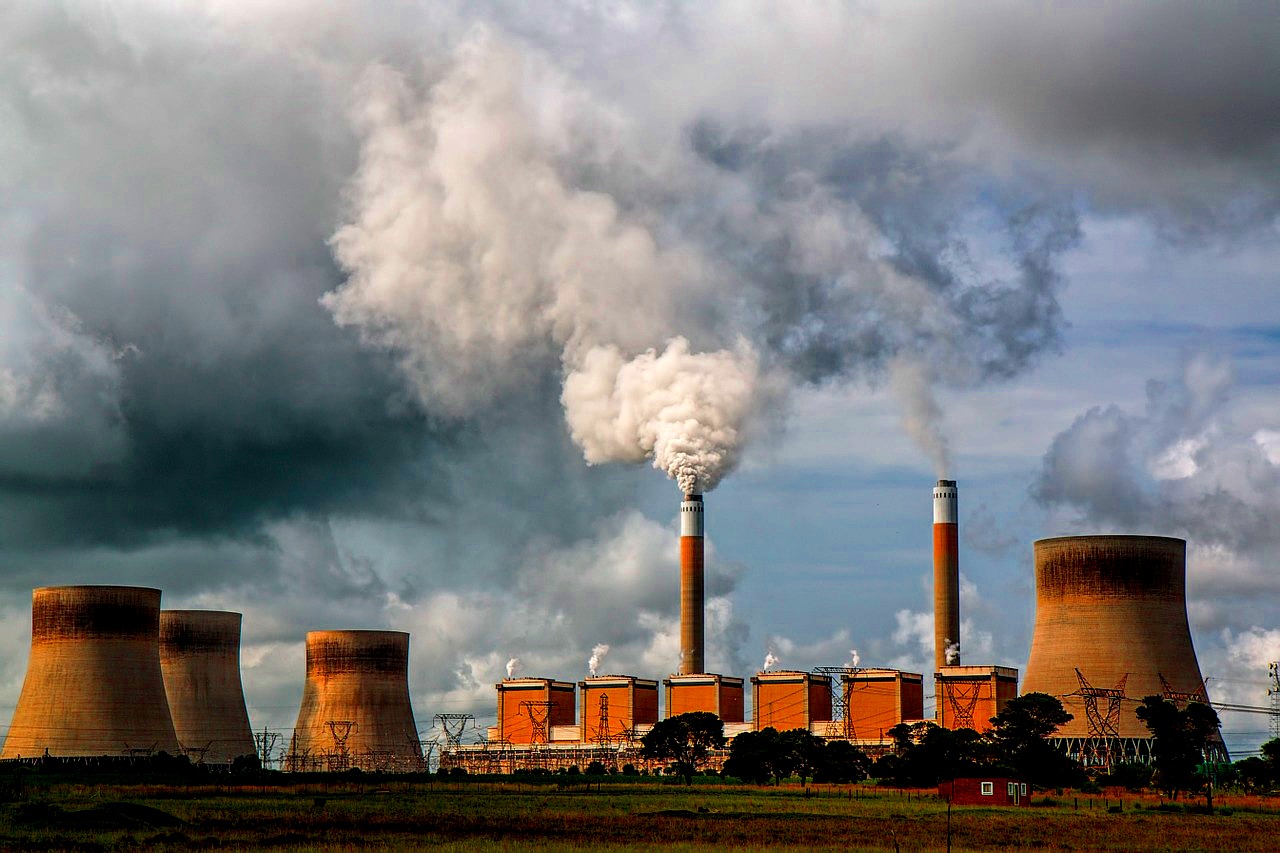 Coal-burning electical power plant - image source: Pixabay